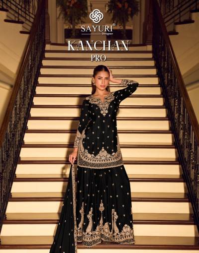 KANCHAN PRO BY SAYURI DESIGNER CHINON SILK SALWAR SUIT WHOLESALER IN INDIA